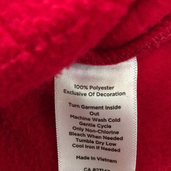 Talbots 2X red zippered fleece jacket . - Picture 8 of 8